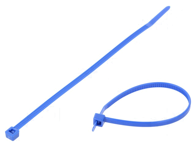 Kabelbinder; L: 150mm; W: 3,5mm; polyamide; 135N; blauw; Ømax: 35mm Kabelbinder; L: 150mm; W: 3,5mm; polyamide; 135N; blauw; Ømax: 35mm